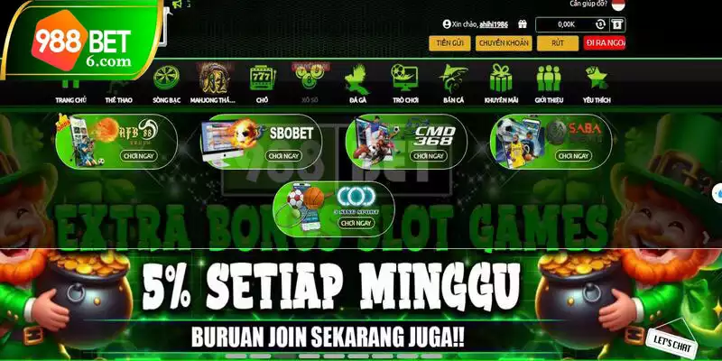 Sảnh game ăn khách nhất trên 988BET