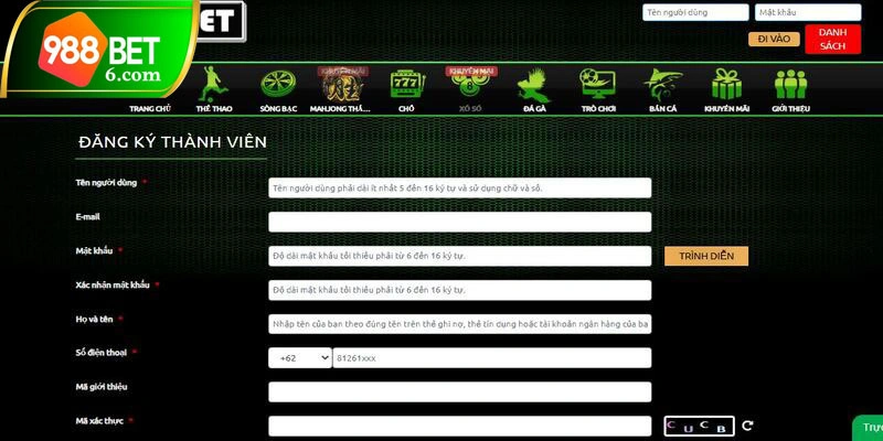 Tham gia cá cược dễ dàng