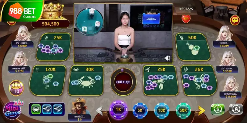 Mô tả sản phẩm game Live bầu cua 988BET